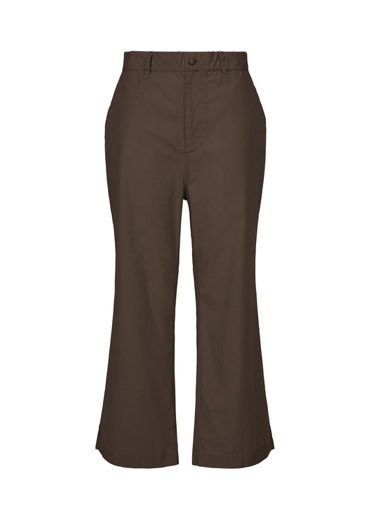 A product shot of the HaaT KANGRI POCKET DOT trousers in coffee brown.