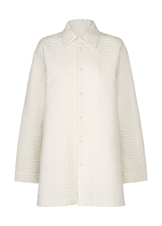 A product shot of the HaaT 3 MUL MACHINE KABIRA top in white.