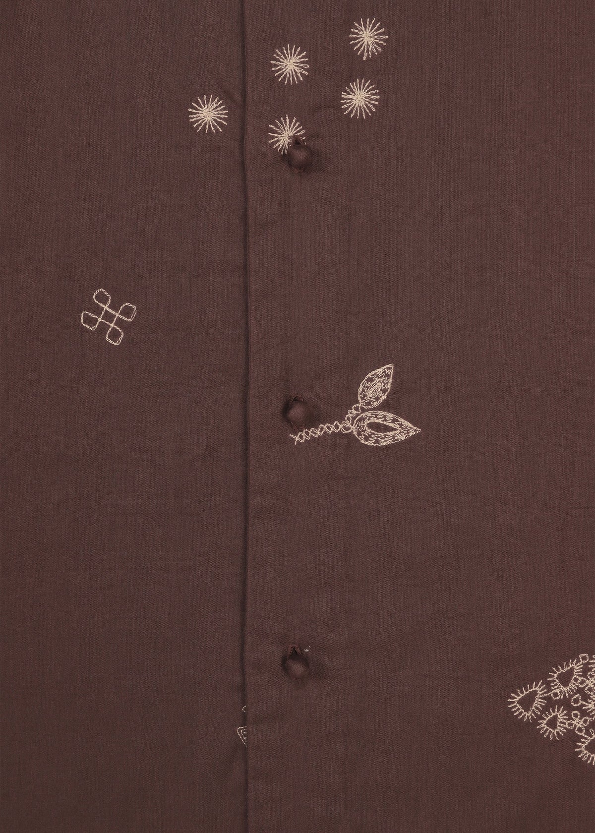 A detail shot of the HaaT MULMUL BHILL top.