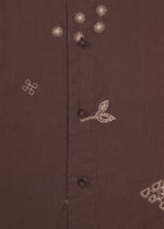 A detail shot of the HaaT MULMUL BHILL top.