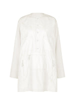 A product shot of the HaaT KANGRI POCKET DOT shirt in white.