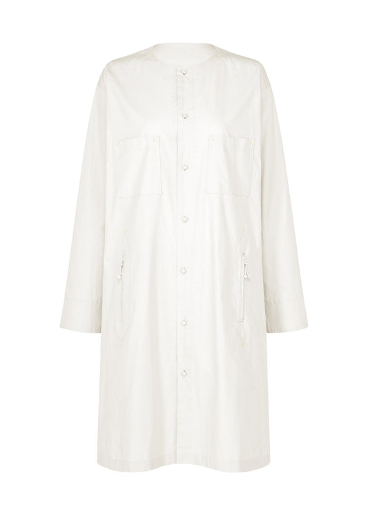 A product shot of the HaaT KANGRI POCKET DOT shirt in white.