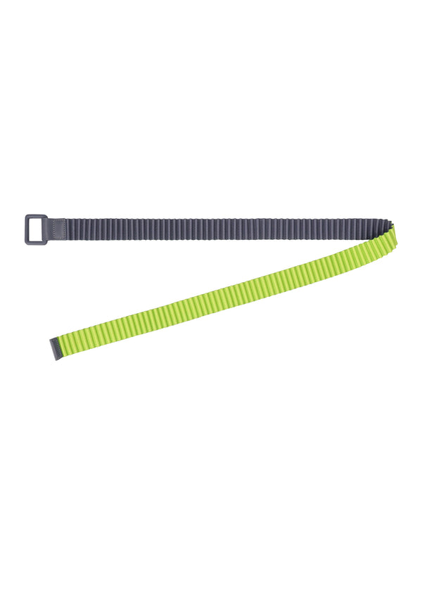 PLEATS BELT Belt Light Green x Grey