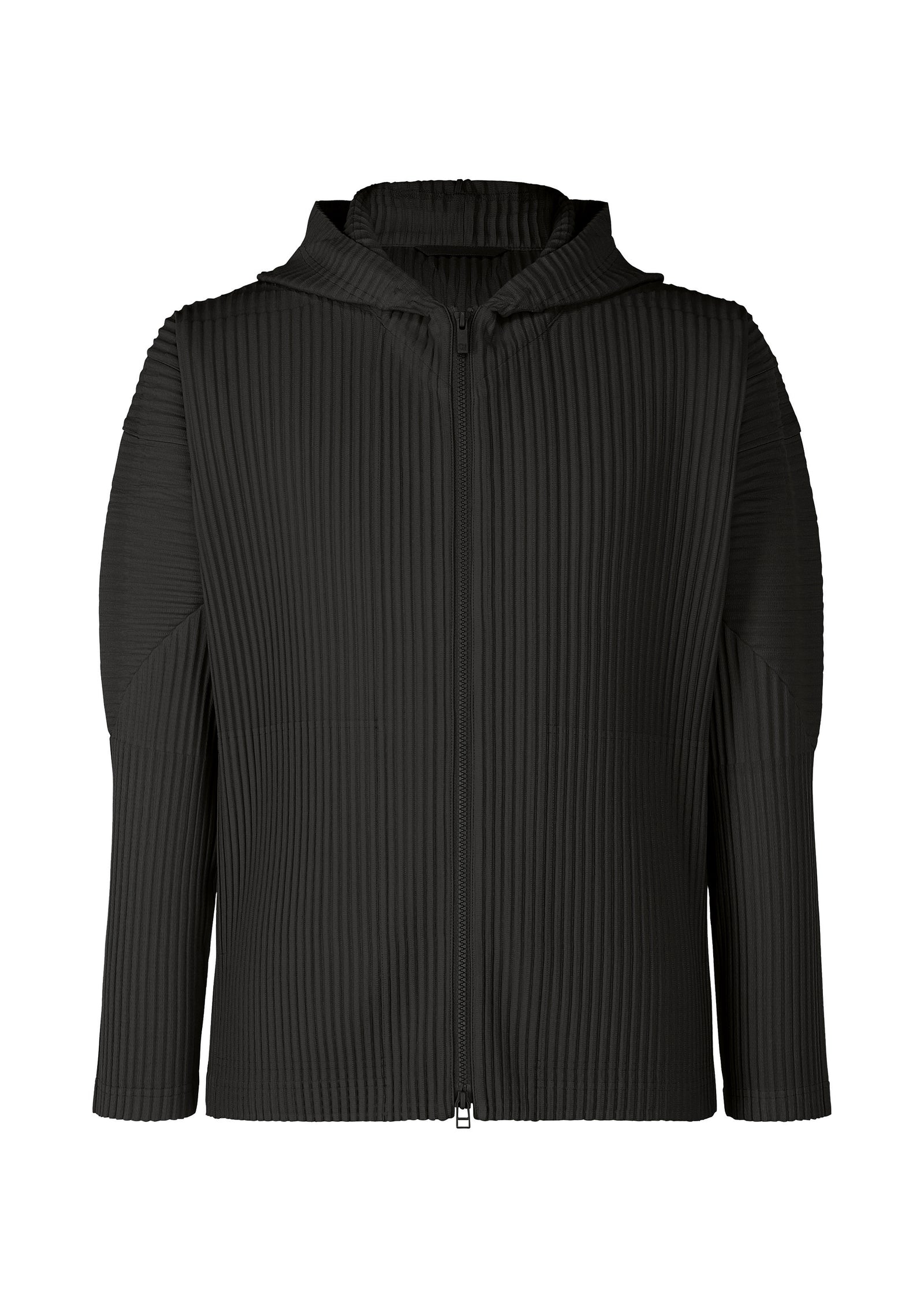 Pleated hoodie jacket hotsell