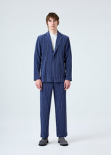 TAILORED PLEATS 2 Jacket Blue Charcoal