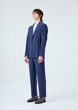 TAILORED PLEATS 2 Jacket Blue Charcoal