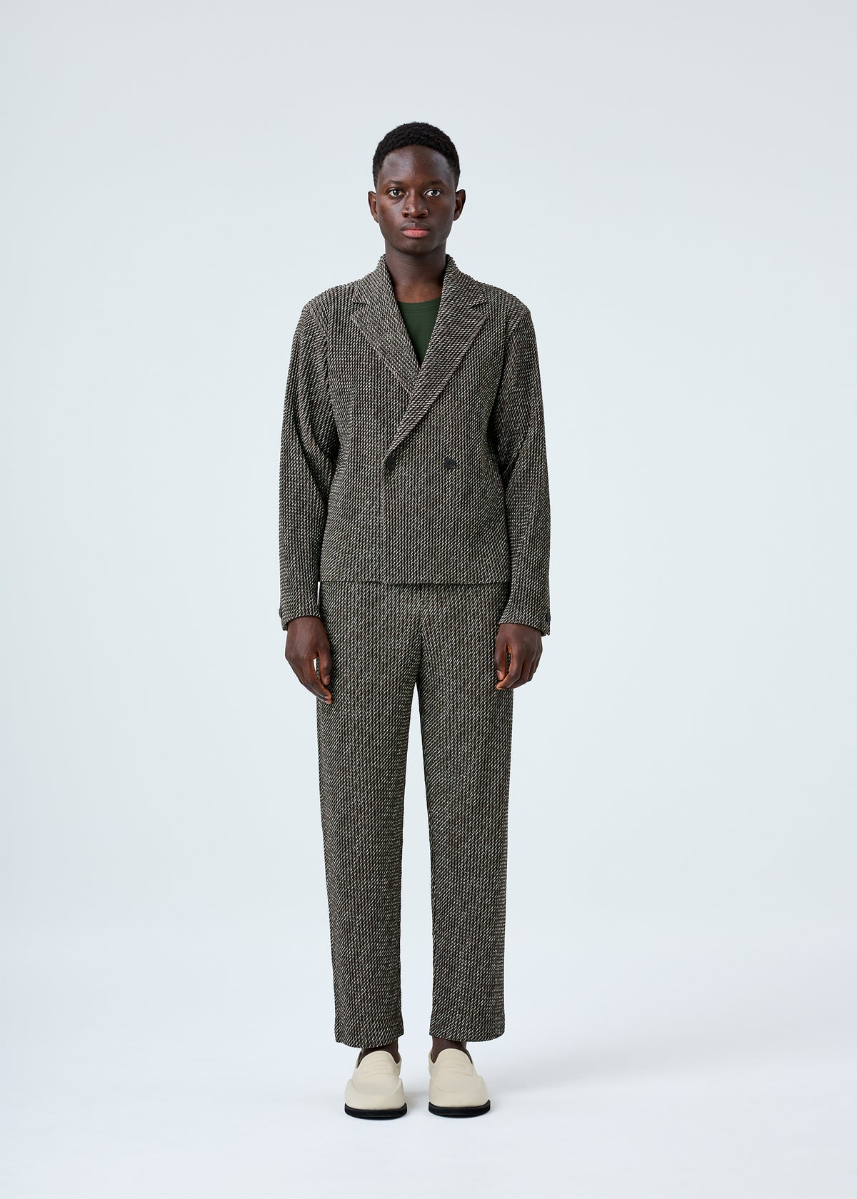 DIAGONALS Jacket Brown