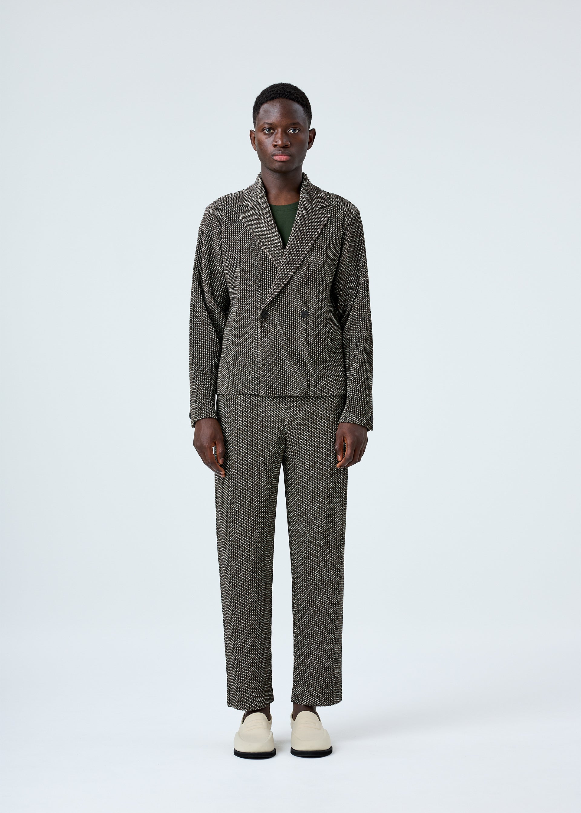 DIAGONALS Jacket Brown