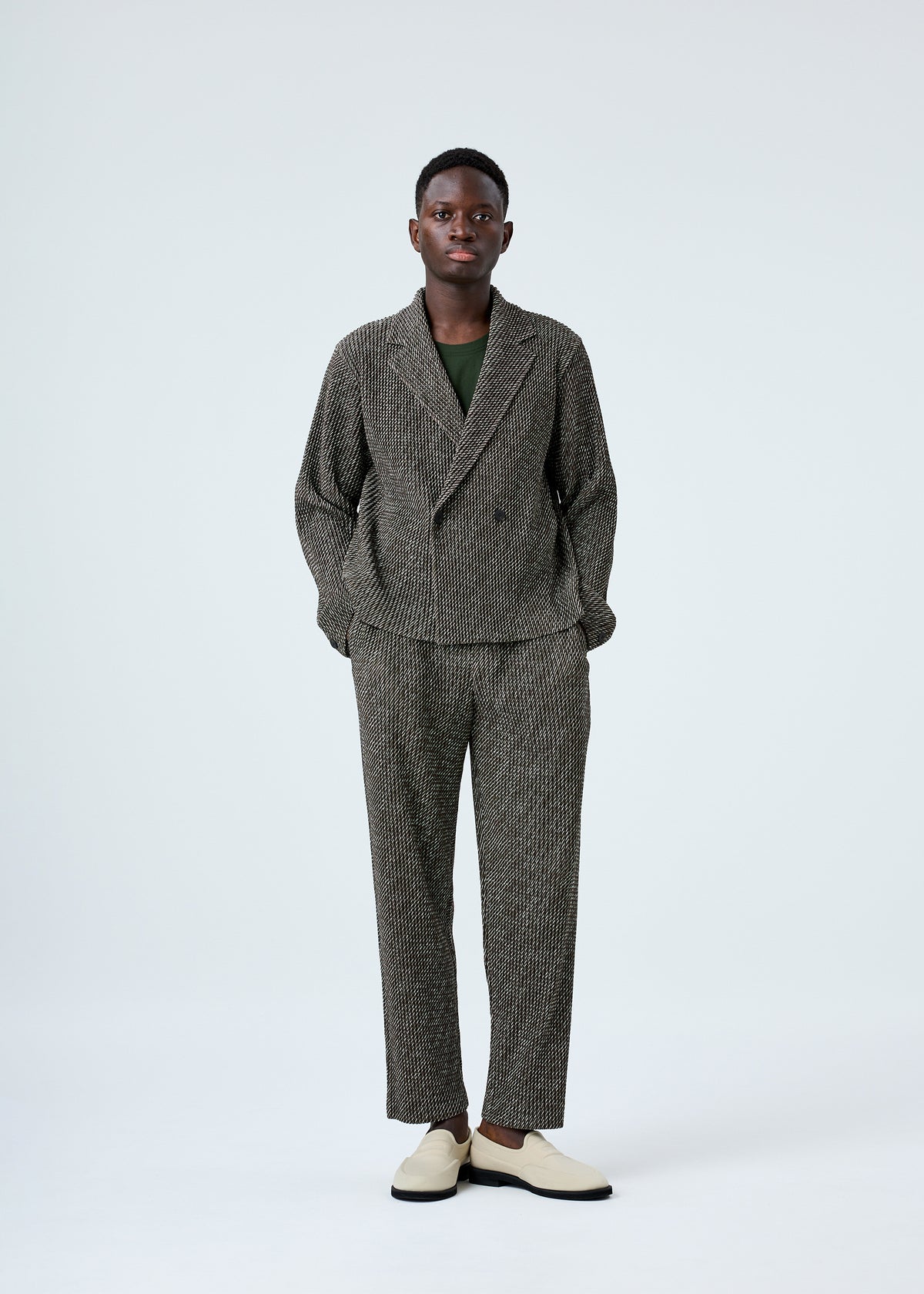DIAGONALS Jacket Brown