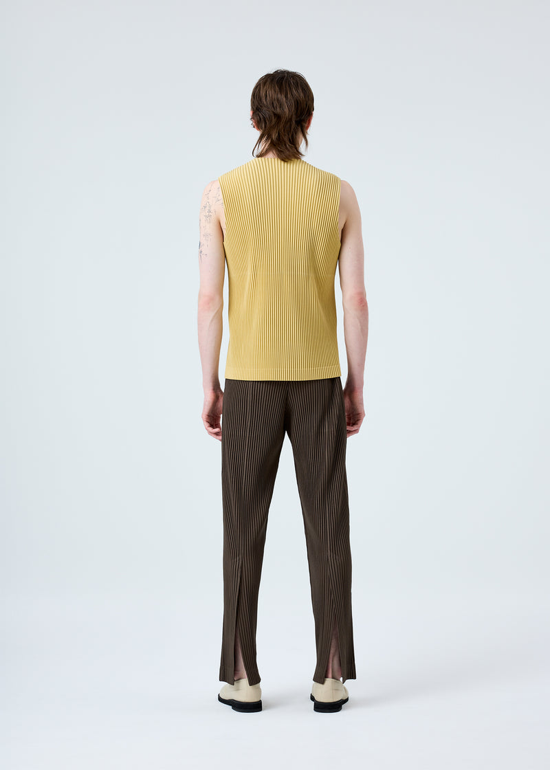 TAILORED PLEATS 1 Vest Dark Khaki