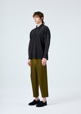 PLEATS BOTTOMS Trousers Olive Khaki