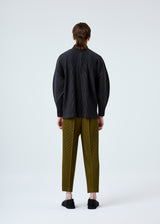 PLEATS BOTTOMS Trousers Olive Khaki