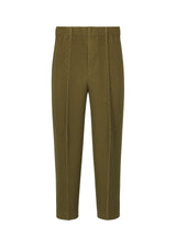 PLEATS BOTTOMS Trousers Olive Khaki