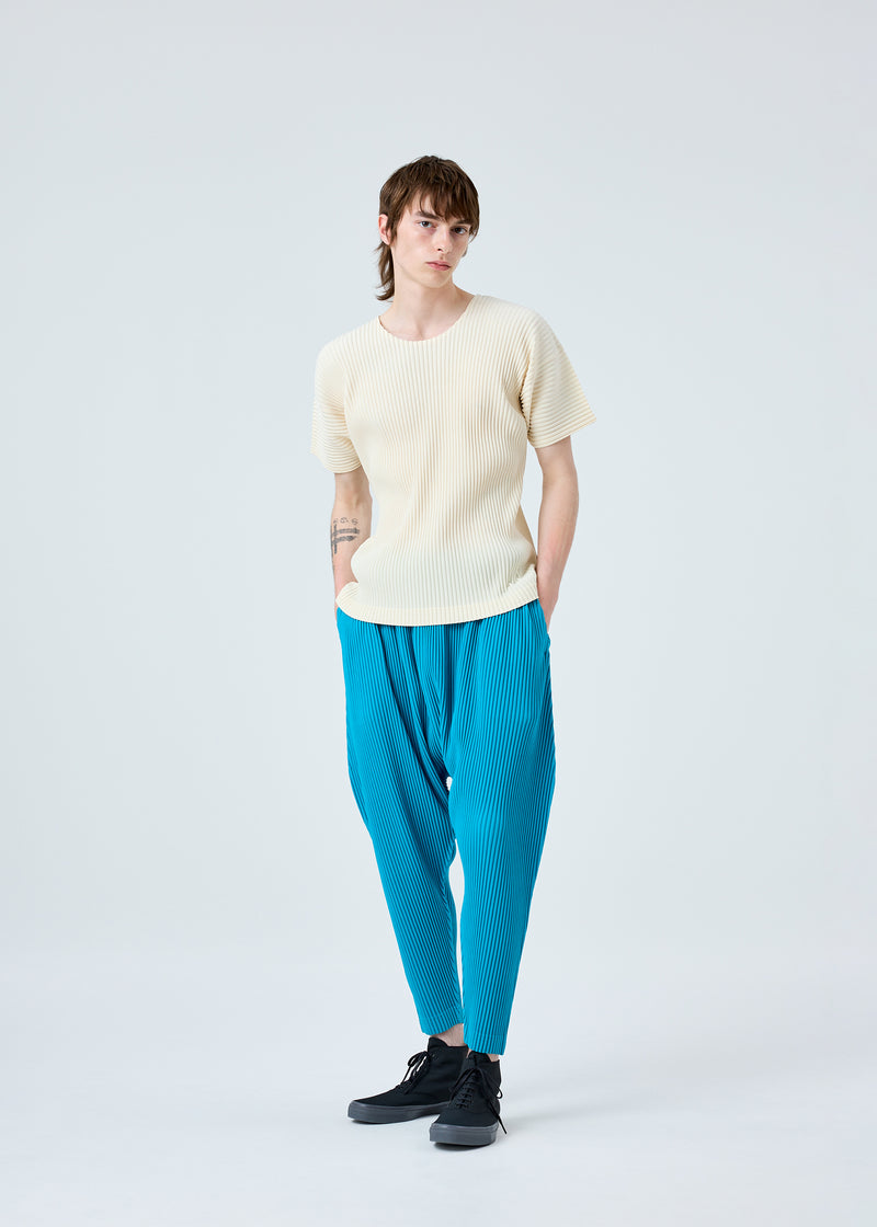 COLORFUL PLEATS BOTTOMS Trousers Turquoise Blue