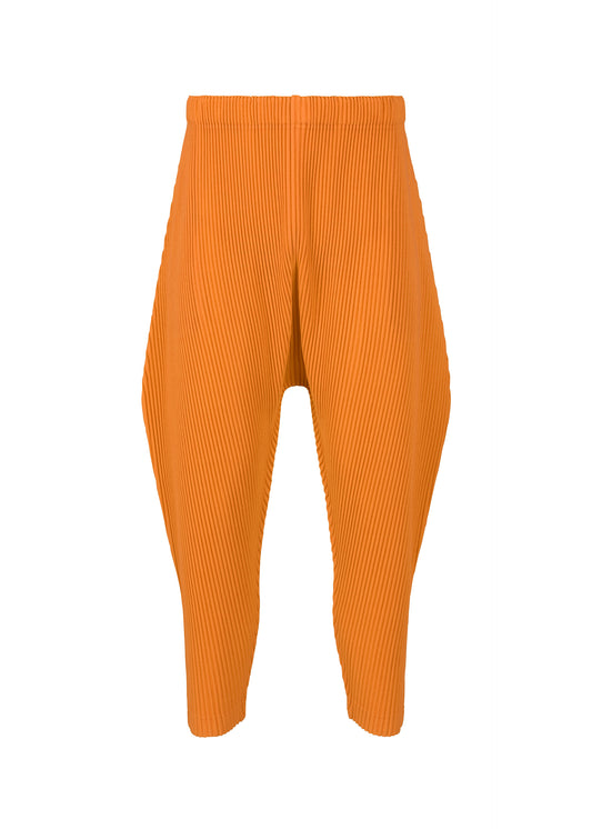 COLORFUL PLEATS BOTTOMS Trousers Flame Orange