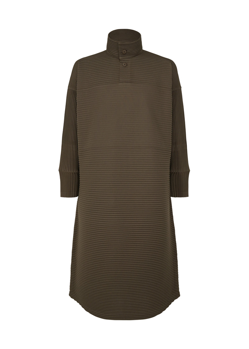 HORIZON PLEATS 1 Top Dark Khaki