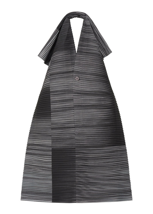 A product shot of the HOMME PLISSÉ ISSEY MIYAKE RB_ALL OVER PLEATS BAG bag in grey (12).