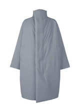 A product shot of the HOMME PLISSÉ ISSEY MIYAKE BLANK DUVET COAT coat in charcoal (14).