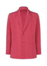 A product shot of the HOMME PLISSÉ ISSEY MIYAKE KERSEY PLEATS jacket in pink (22).