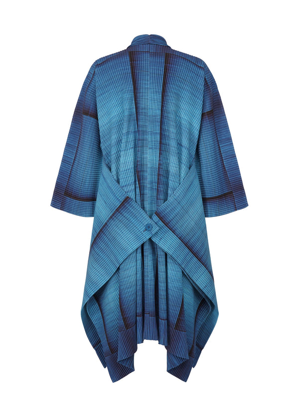 RB_ALL OVER PLEATS Coat Blue