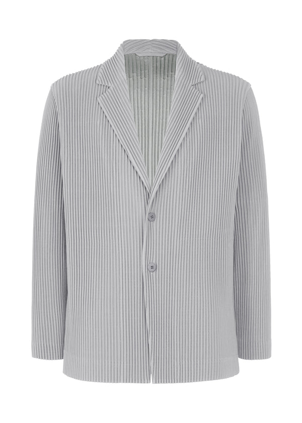 A product shot of the HOMME PLISSÉ ISSEY MIYAKE TAILORED PLEATS 1 jacket in mole grey (16)