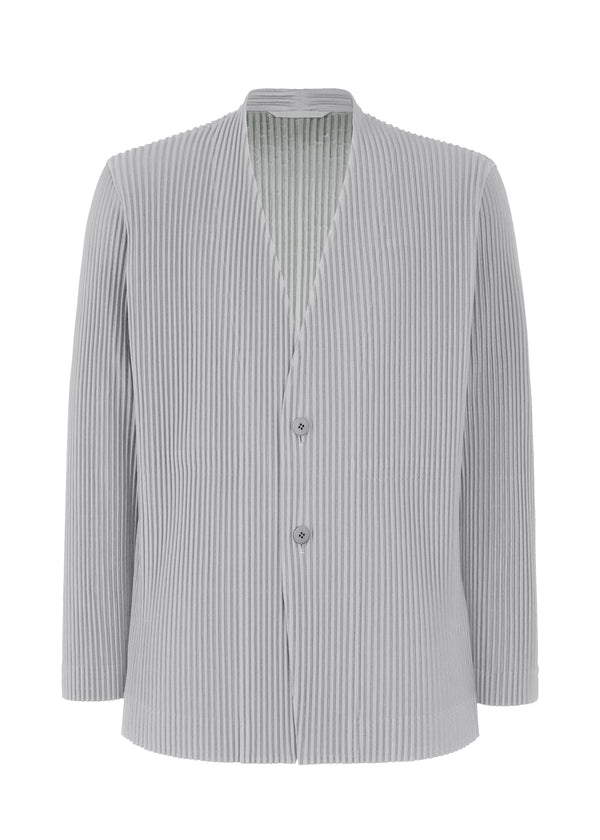 A product shot of the HOMME PLISSÉ ISSEY MIYAKE TAILORED PLEATS 1 jacket in mole grey (16)