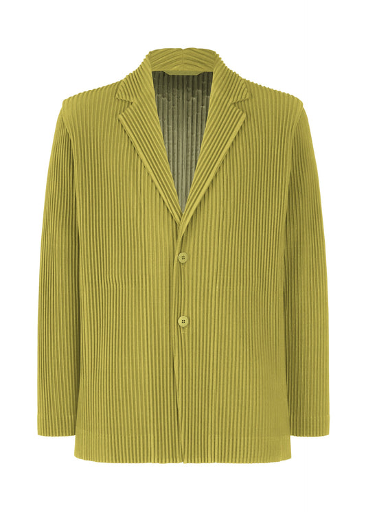 A product shot of the HOMME PLISSÉ ISSEY MIYAKE TAILORED PLEATS 2 jacket in green tea (66).