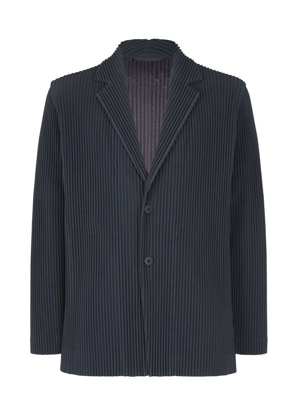 A product shot of the HOMME PLISSÉ ISSEY MIYAKE TAILORED PLEATS 2 jacket in midnight blue (74).