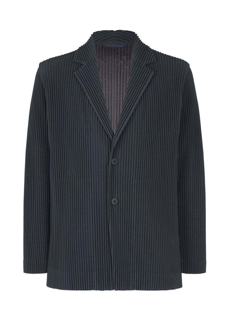 A product shot of the HOMME PLISSÉ ISSEY MIYAKE TAILORED PLEATS 2 jacket in midnight blue (74).