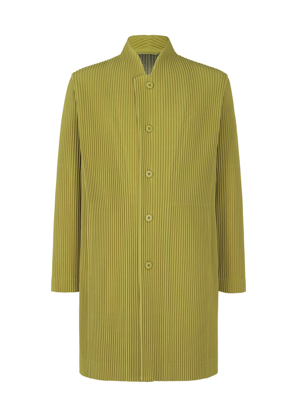 A product shot of the HOMME PLISSÉ ISSEY MIYAKE TAILORED PLEATS 2 jacket in green tea (66).