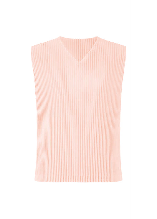 A product shot of the HOMME PLISSÉ ISSEY MIYAKE MC AUGUST vest in pale pink (20)