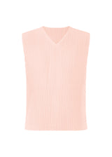 A product shot of the HOMME PLISSÉ ISSEY MIYAKE MC AUGUST vest in pale pink (20)