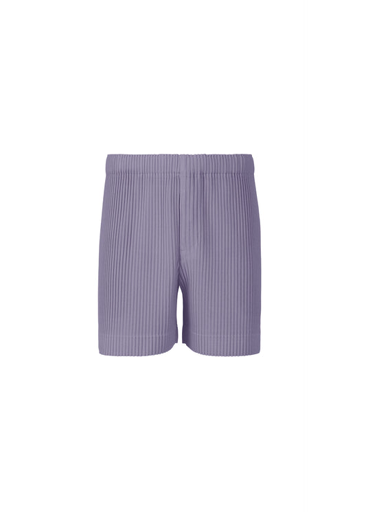 A product shot of the HOMME PLISSÉ ISSEY MIYAKE  MC JULY shorts in grey purple (82)