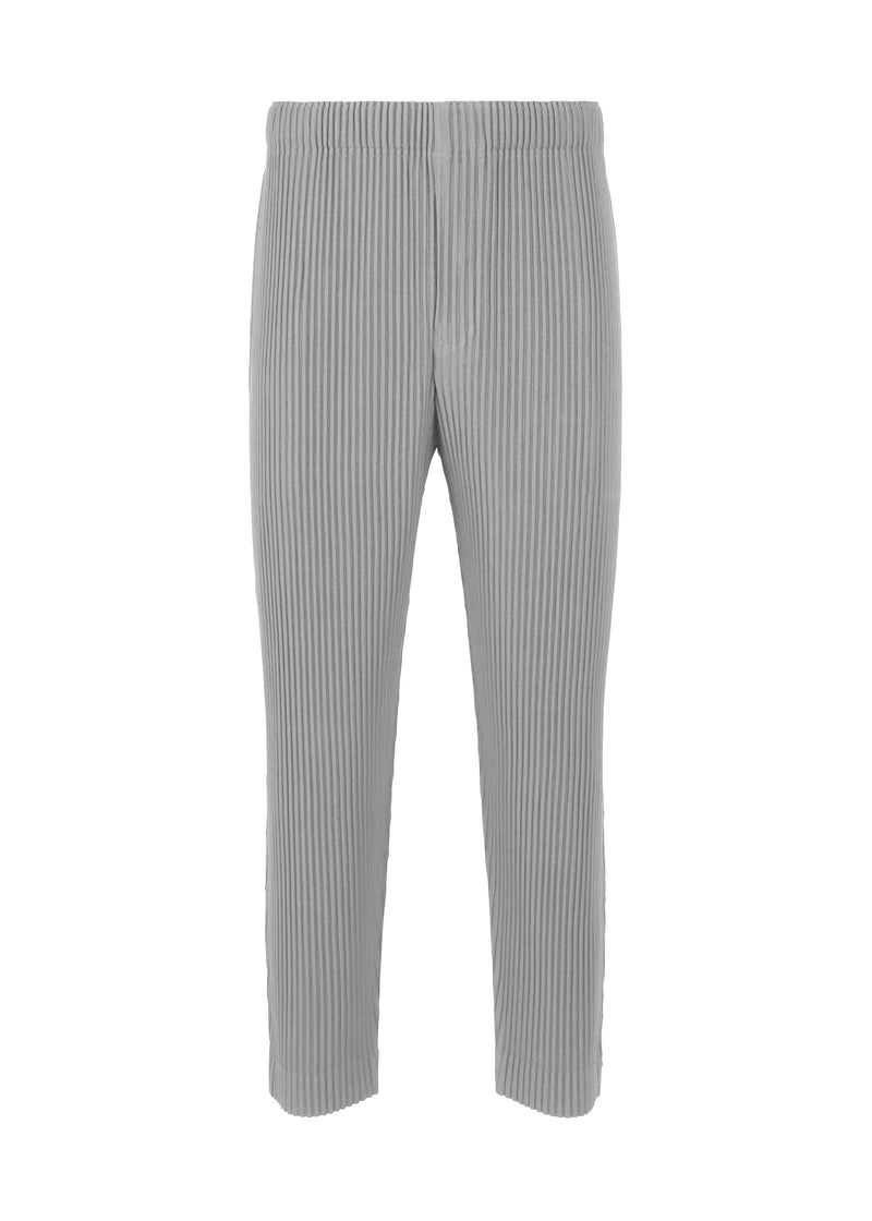 A product shot of the HOMME PLISSÉ ISSEY MIYAKE MC AUGUST trousers in mole grey (16)