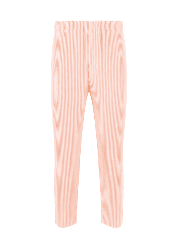 A product shot of the HOMME PLISSÉ ISSEY MIYAKE MC AUGUST trousers in pale pink (20)