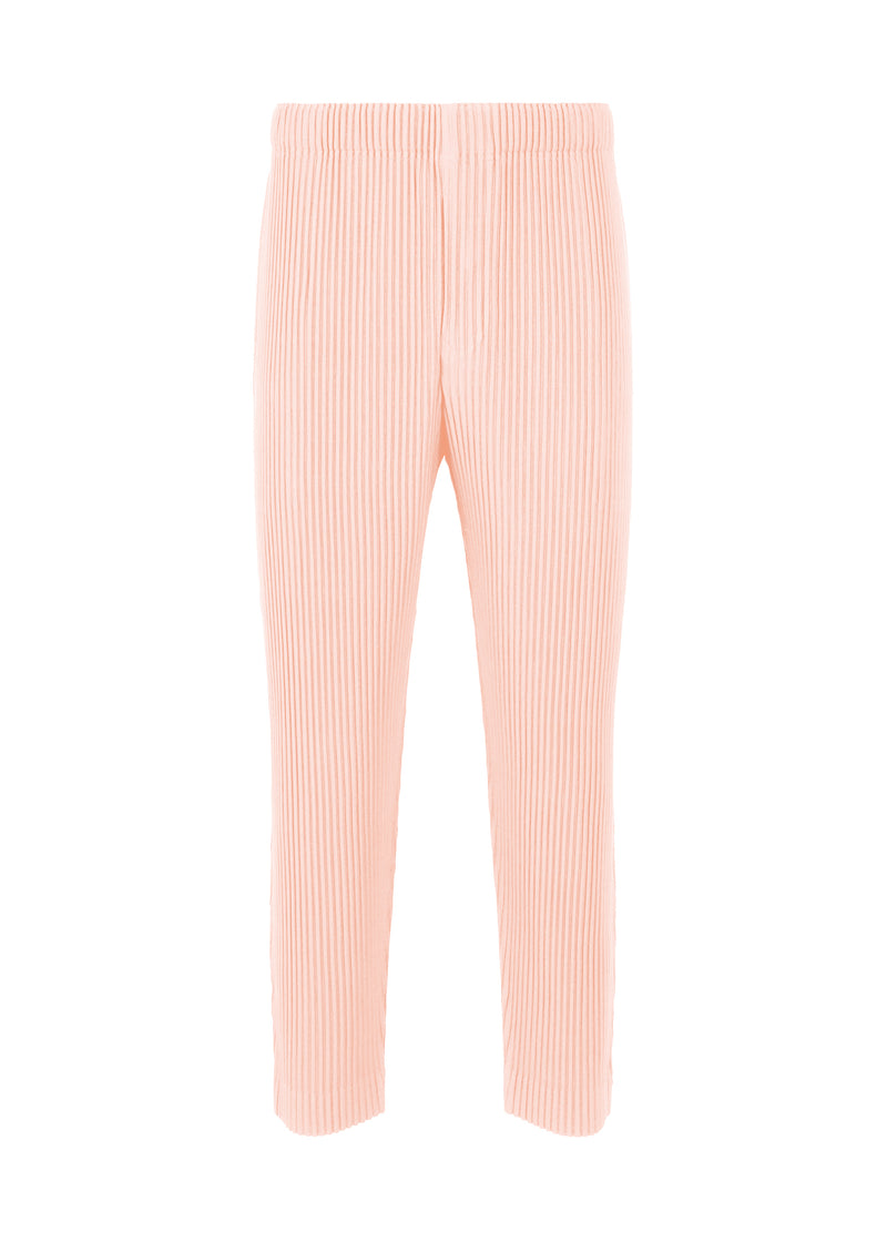 A product shot of the HOMME PLISSÉ ISSEY MIYAKE MC AUGUST trousers in pale pink (20)