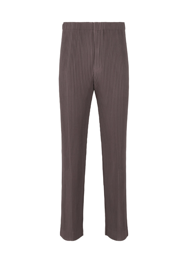 A product shot of the HOMME PLISSÉ ISSEY MIYAKE  PLEATS BOTTOMS 1 trousers in slate violet (83)