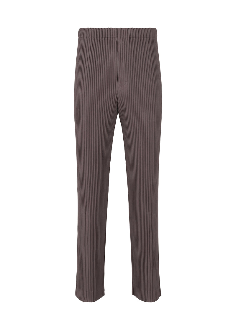 A product shot of the HOMME PLISSÉ ISSEY MIYAKE  PLEATS BOTTOMS 1 trousers in slate violet (83)