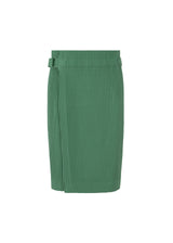 A product shot of the HOMME PLISSÉ ISSEY MIYAKE PLEATS BOTTOMS 2 trousers in copper green (68).