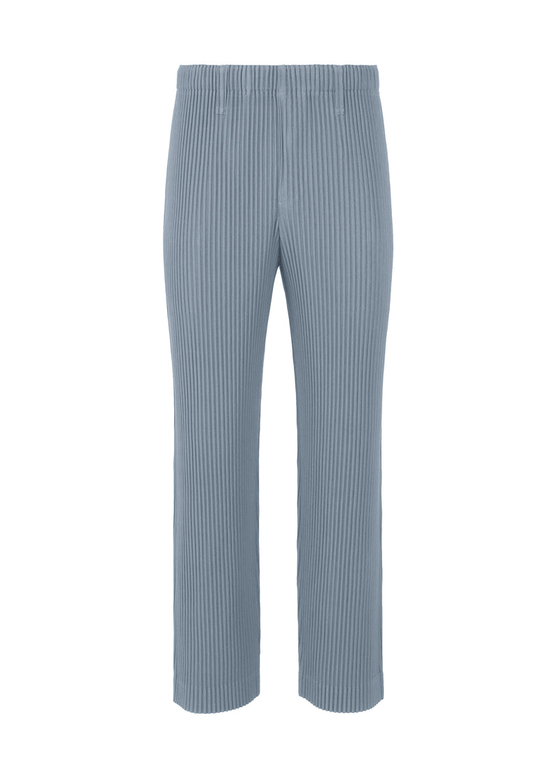 A product shot of the HOMME PLISSÉ ISSEY MIYAKE TAILORED PLEATS 1 trousers in blue grey (76)