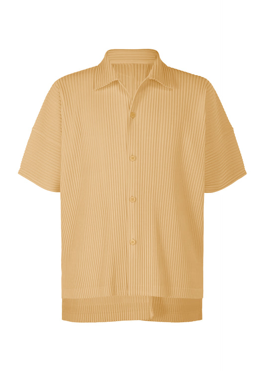 A product shot of the HOMME PLISSÉ ISSEY MIYAKE  MC JULY shirt in vanilla beige (42)