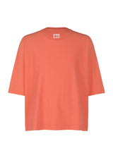 A product shot of the HOMME PLISSÉ ISSEY MIYAKE  RELEASE T 1 top in coral red (28)