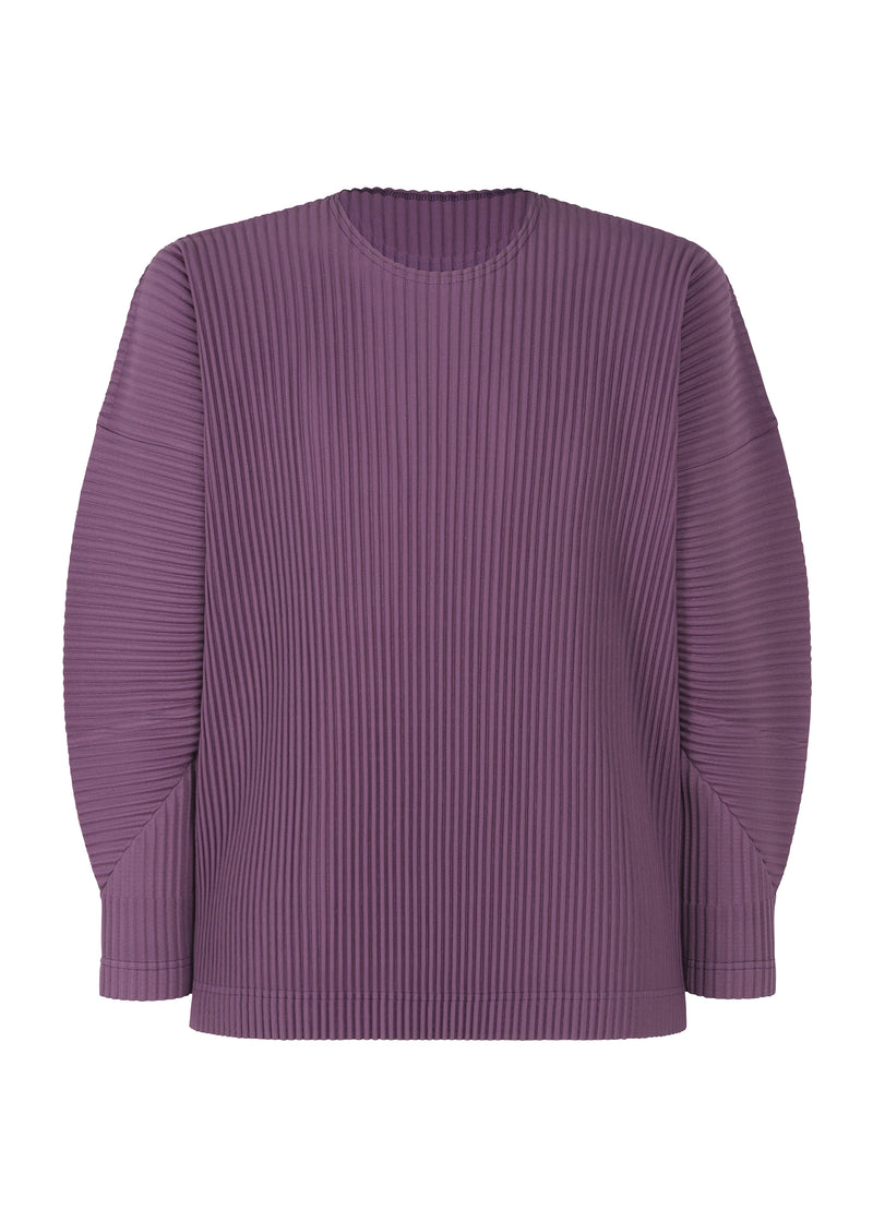 A product shot of the HOMME PLISSÉ ISSEY MIYAKE  TUCKED top in dark purple (85)