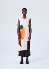 A model wears the HOMME PLISSÉ ISSEY MIYAKE RB_DRAWING PLEATS top