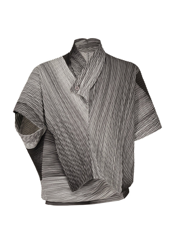 RB_ALL OVER PLEATS Top Grey