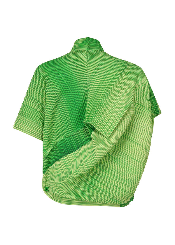 RB_ALL OVER PLEATS Top Green