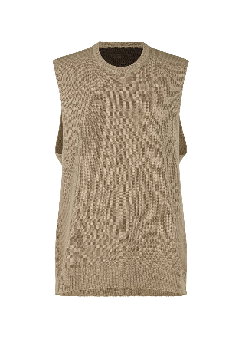 DRAWING KNIT Vest Beige