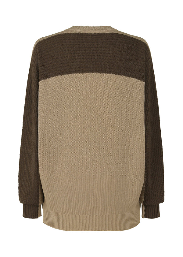 DRAWING KNIT Top Brown