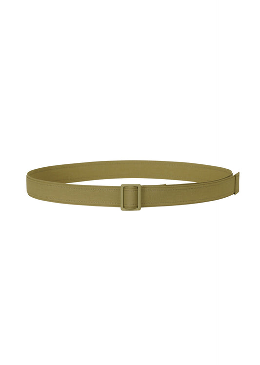 A product shot of the HOMME PLISSÉ ISSEY MIYAKE WRAP BELT belt in khaki (65).