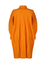 A detail shot of the HOMME PLISSÉ ISSEY MIYAKE CASCADE coat.